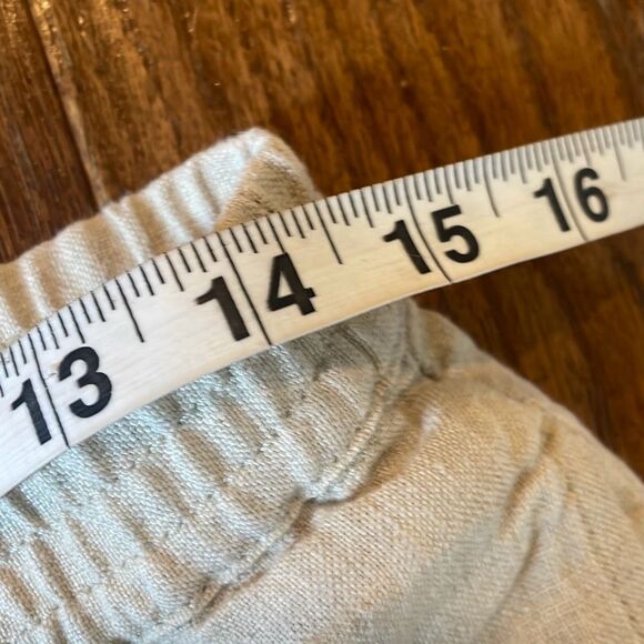 J.Jill taupe linen pull on short side xs - Picture 5 of 8